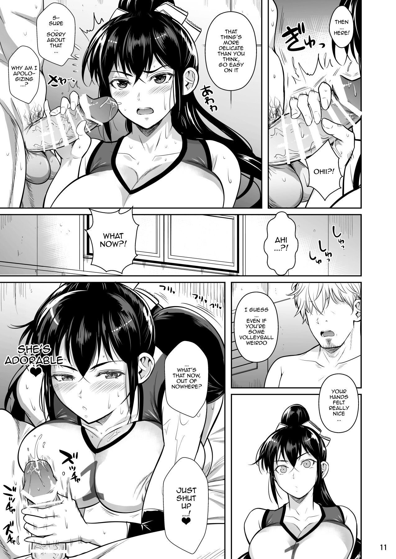 Hentai Manga Comic-Covered in Sweat-Read-12